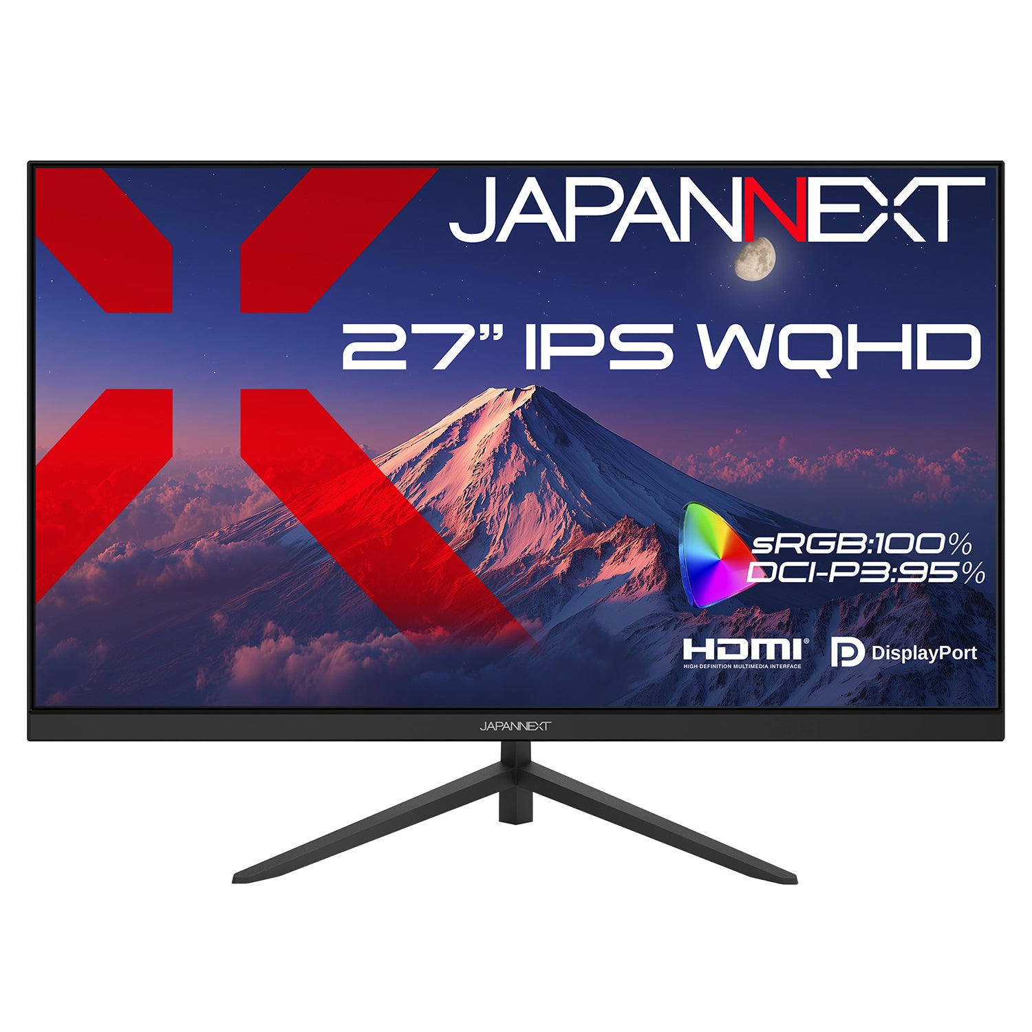 JAPANNEXT 27インチ IPSパネル搭載 WQHD(2560x1440)解像度 液晶