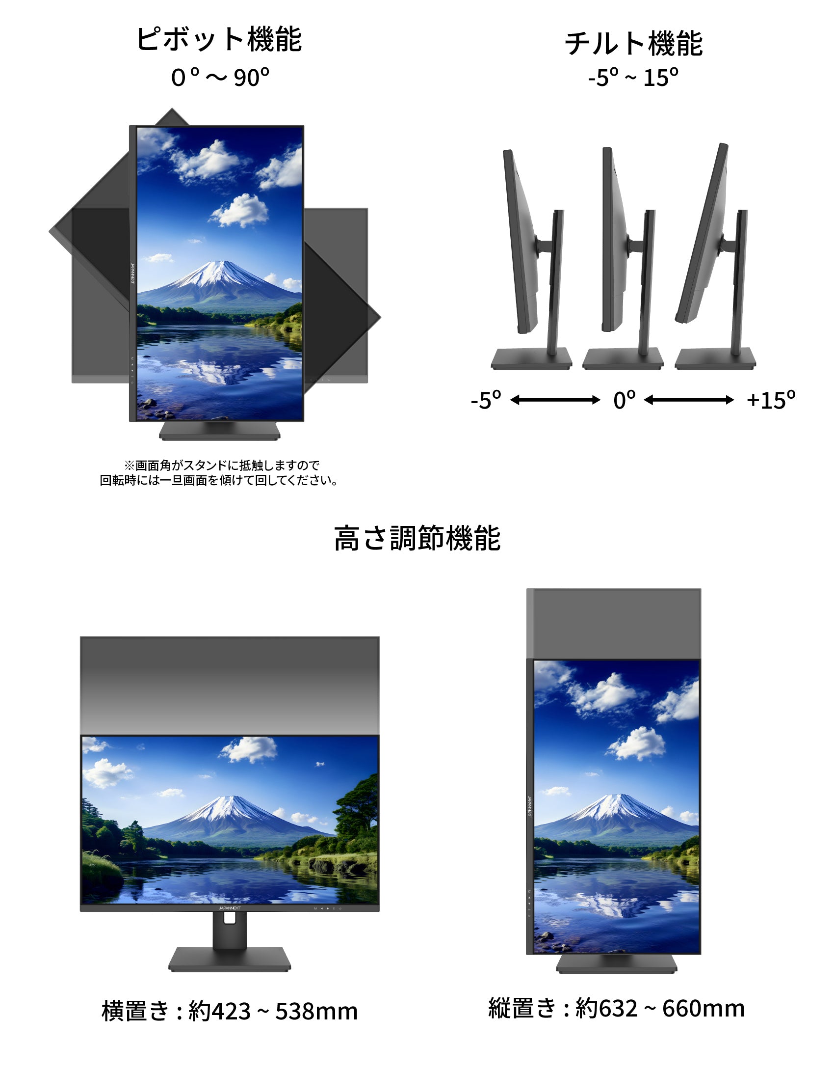 Amazon.co.jp限定】JAPANNEXT IPSパネル搭載27インチ WQHD解像度USB-C給電対応液晶モニターJN-i27QR-HP  HDMI DP USB-C(65W給電) KVM機能