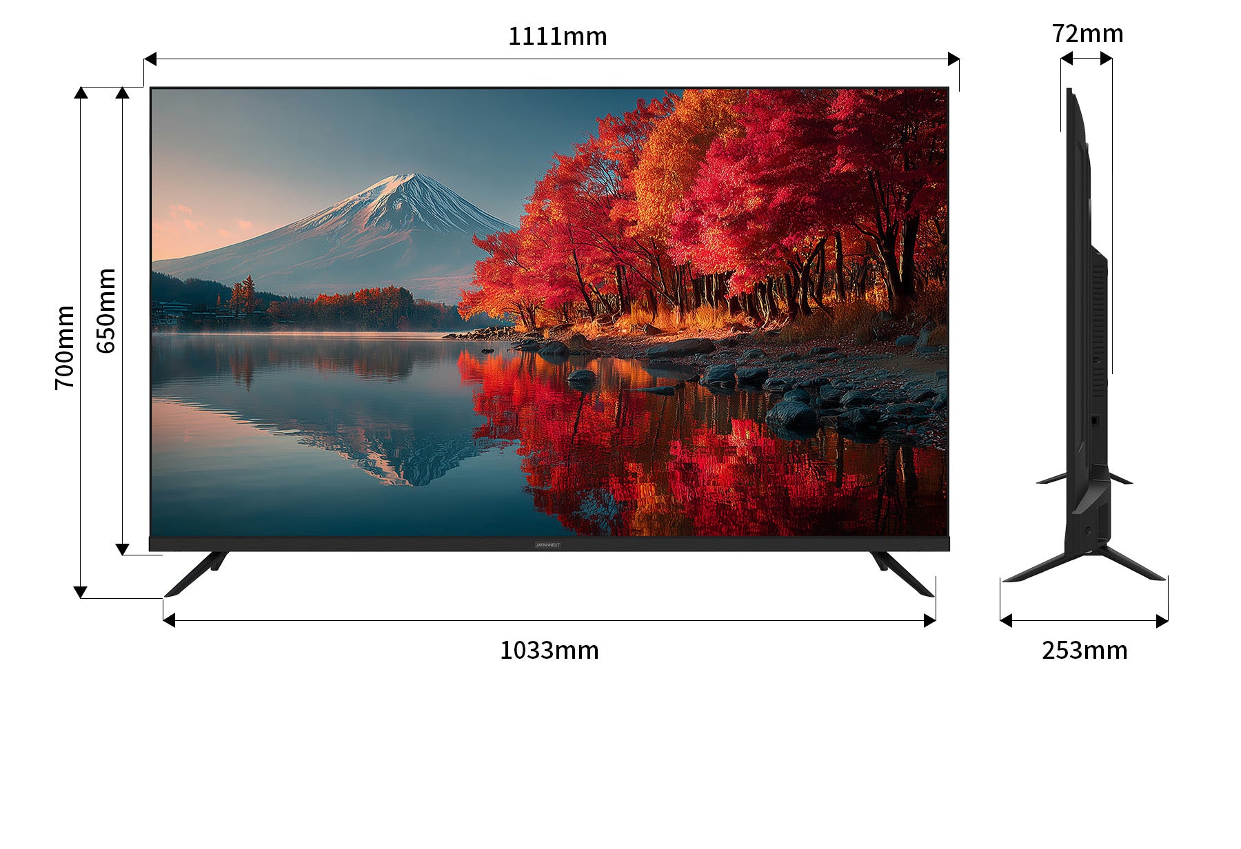 Amazon.co.jp限定】JAPANNEXT 50インチ IPSパネル搭載 4K(3840×2160