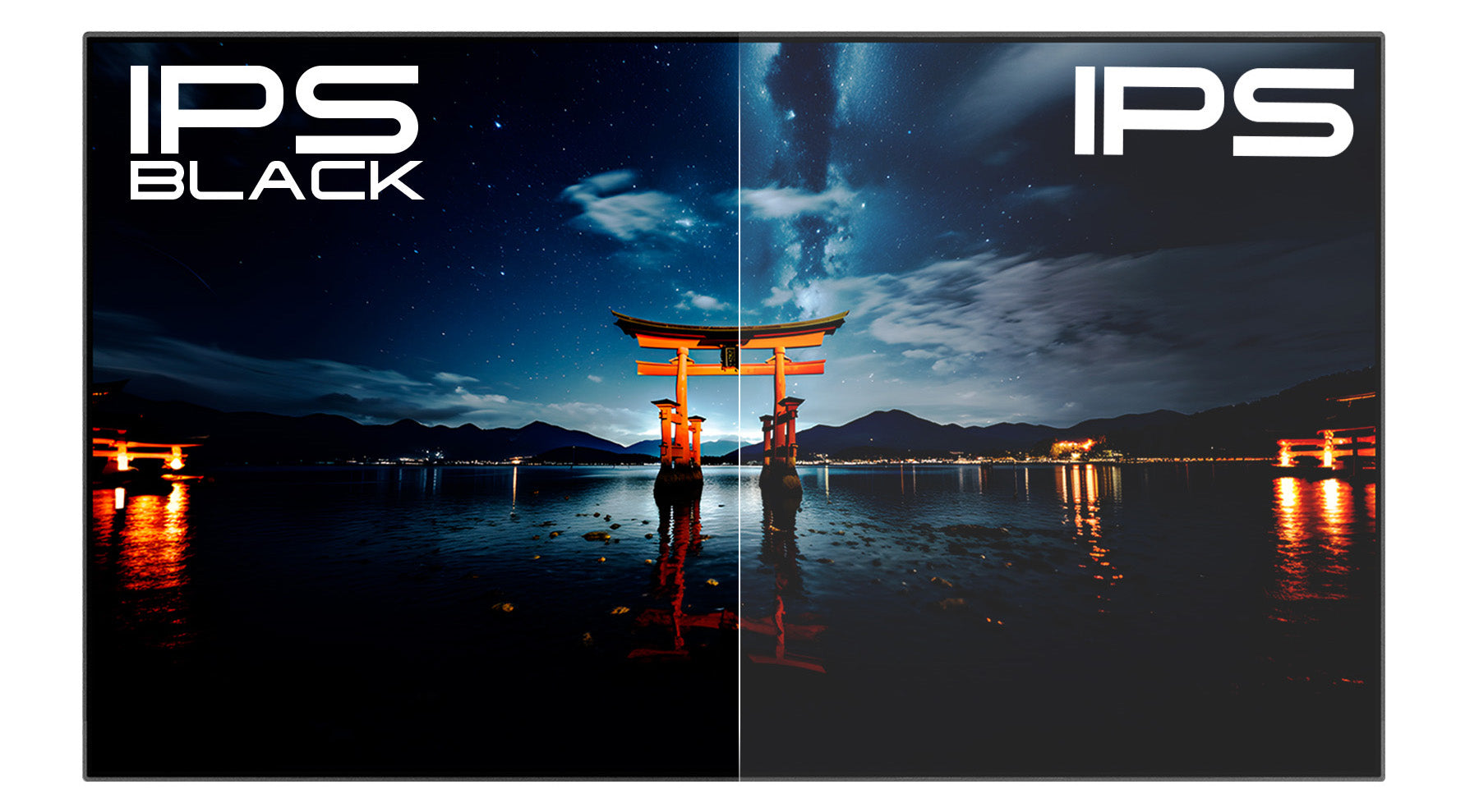 漆黒を表現するIPS BLACK液晶パネル