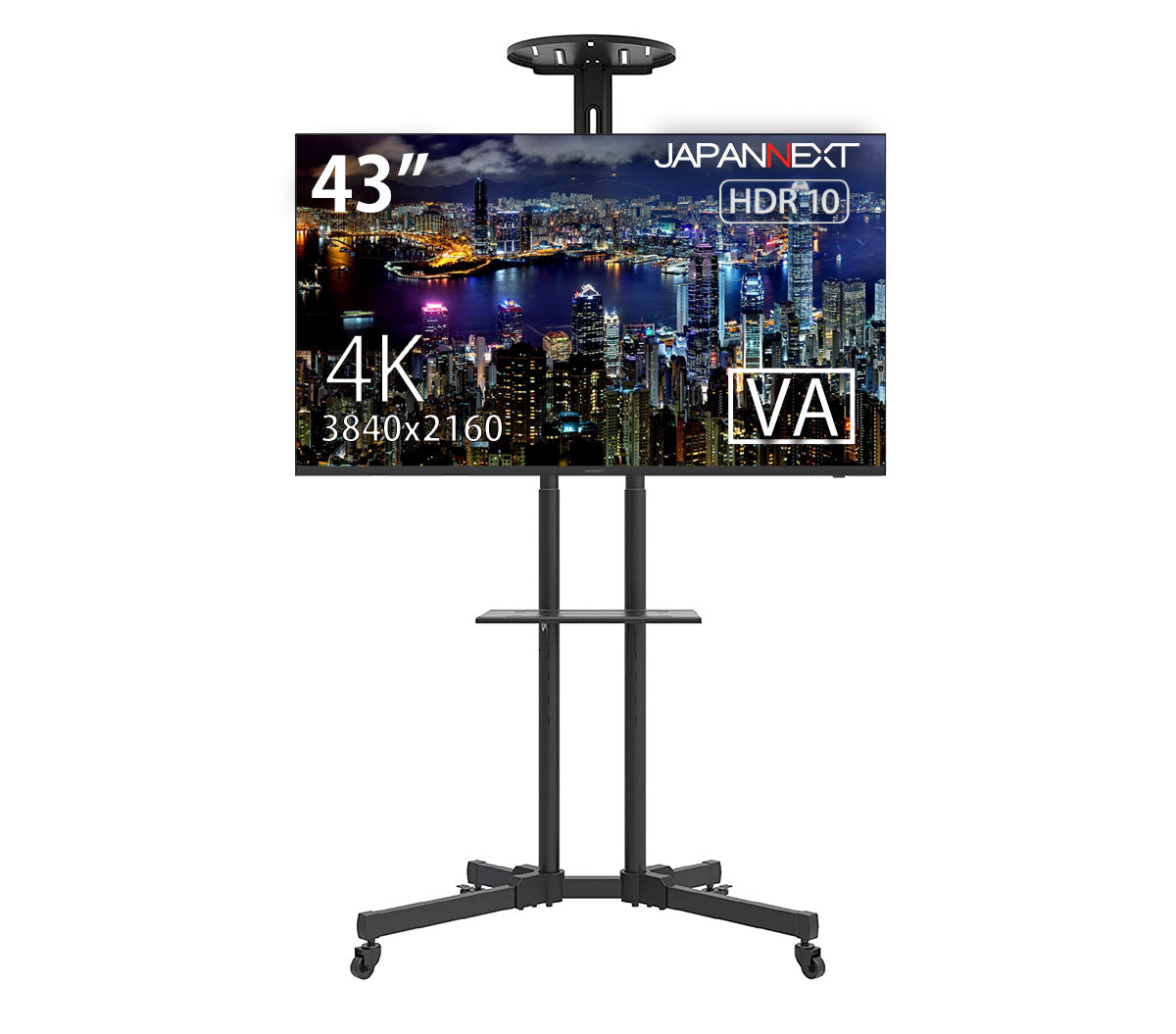 43インチ 大型液晶ディスプレイ 4K HDR PCモニター JN-VT4300UHDR