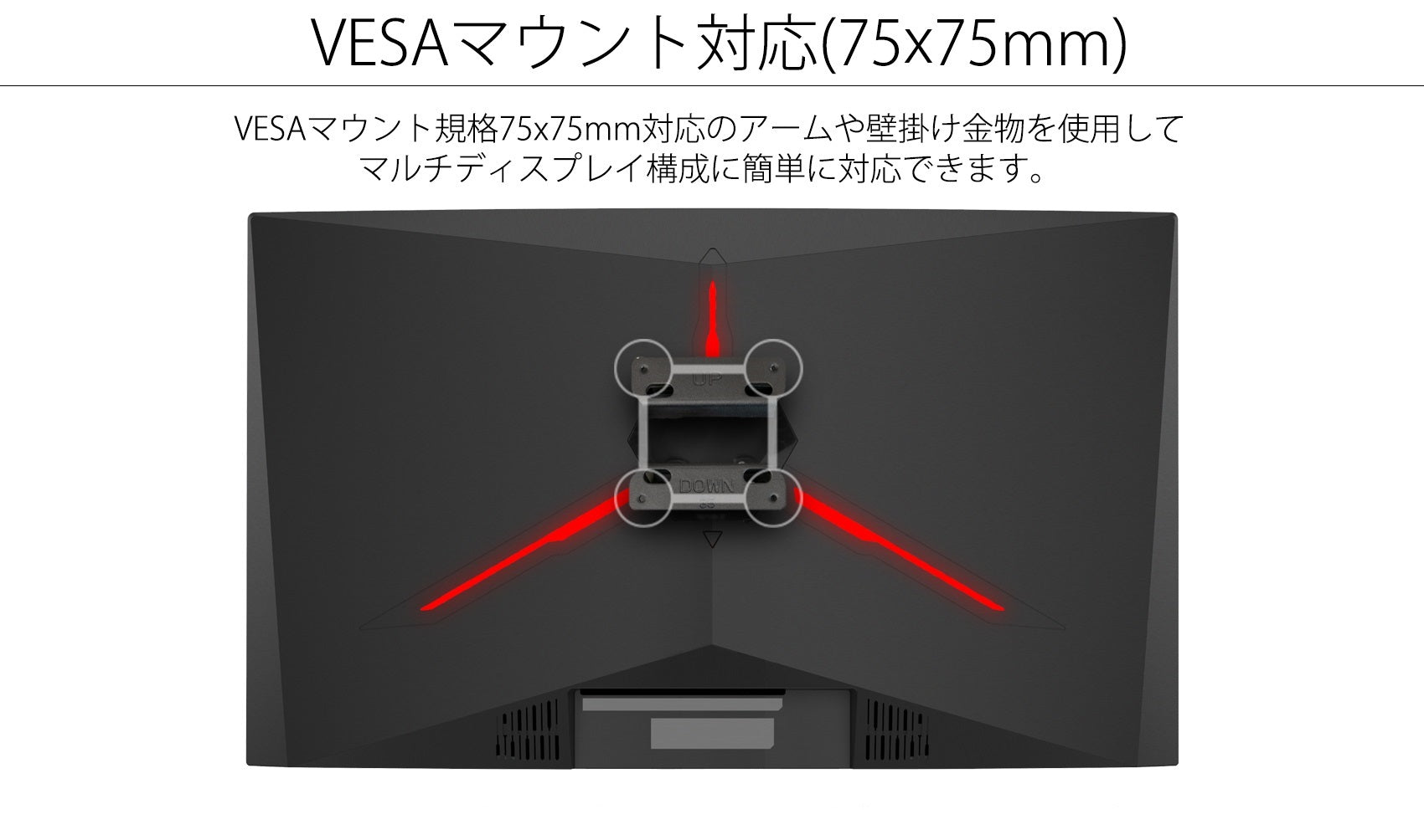 JAPANNEXT 27インチ 曲面 Full HD(1920 x 1080) 240Hz 液晶モニター JN-27VCG240FHDR HDMI DP