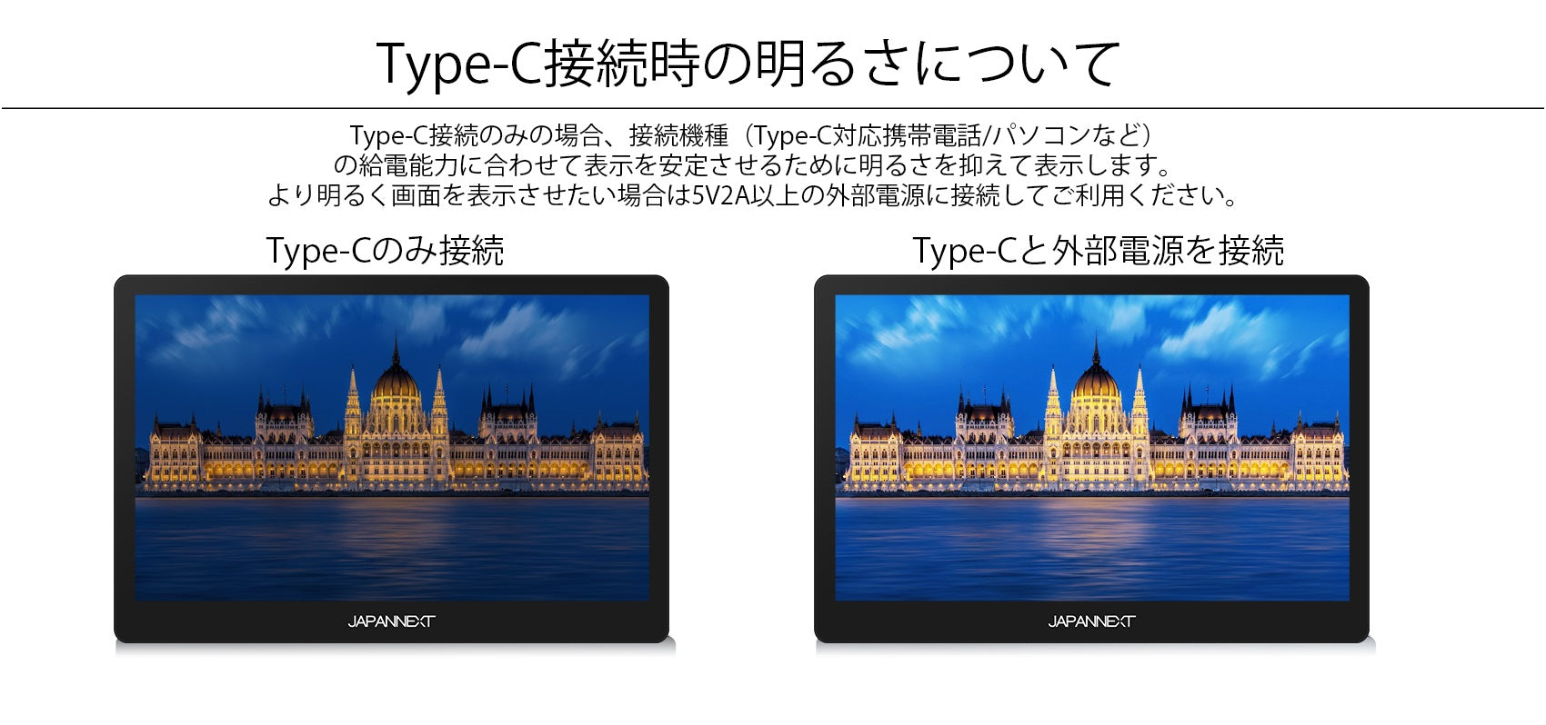 JAPANNEXT 15.8型 フルHD モバイルモニター（非光沢） JN-MD
