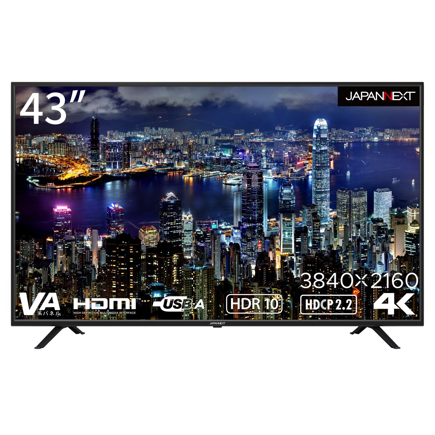 JAPANNEXT JN-VT4300UHD 4K 43インチ液晶ディスプレイ