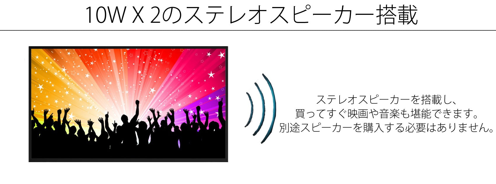 50インチ 大型液晶ディスプレイ 4K HDR PCモニター JN-VT5001UHDR